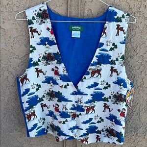 Snowden & Co. Blue and White Holiday Vest